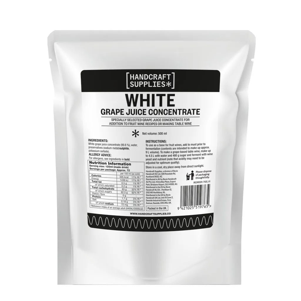 Handcraft Supplies White Grape Juice Concentrate 500 ml