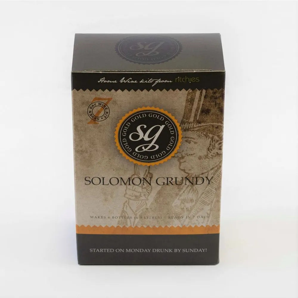 Solomon Grundy 6 Bottle Wine Kits