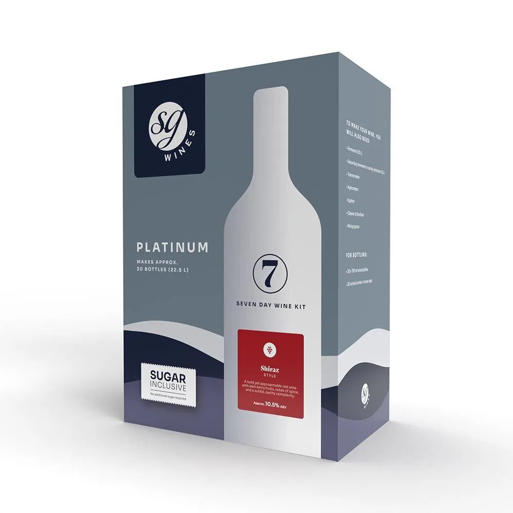 SG Wines Platinum Shiraz Wine Kit