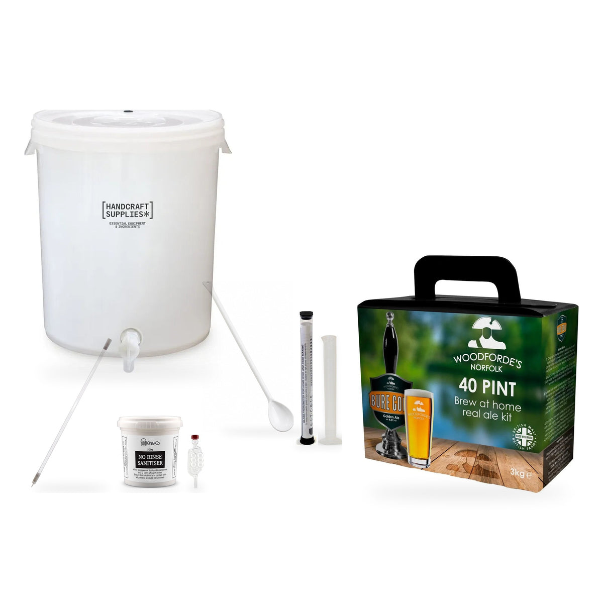 Woodforde's Real Ale Starter Kit - Bure Gold