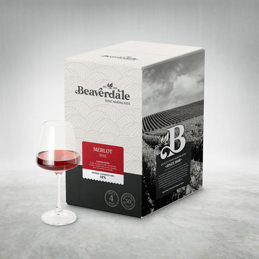 Beaverdale Merlot 30 Bottle Wine Kit – main product photo