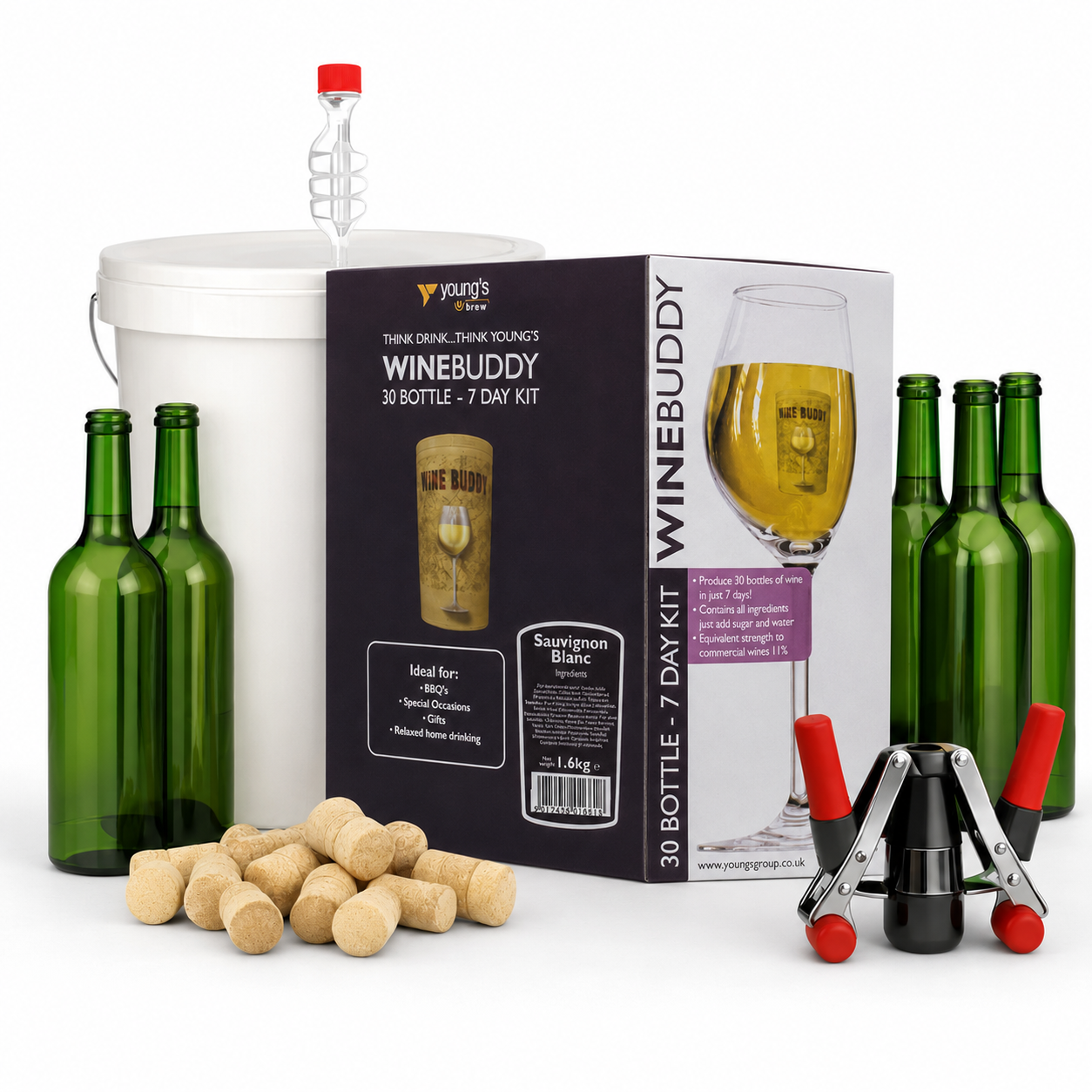 Complete Wine Making Bundle — WineBuddy 30 Bottle