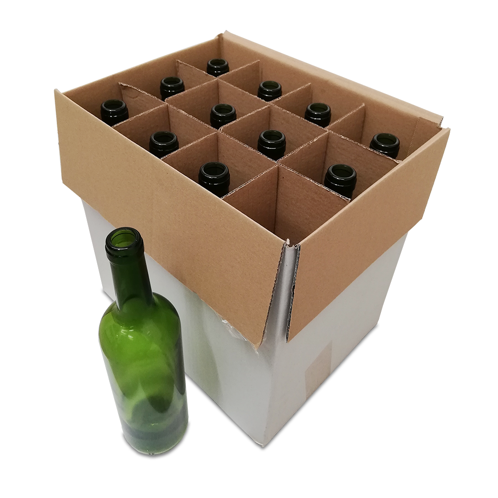 Green Wine Bottles 75cl Box of 12