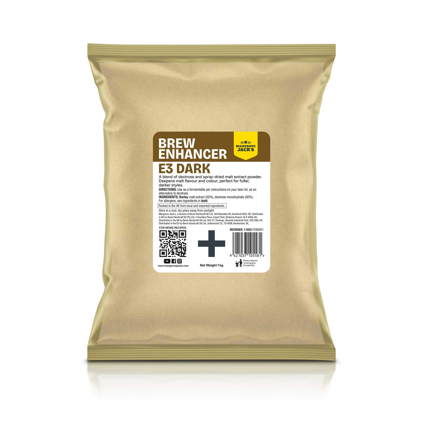 Mangrove Jack's E3 Dark brew enhancer 1kg - Make Your Own home brew