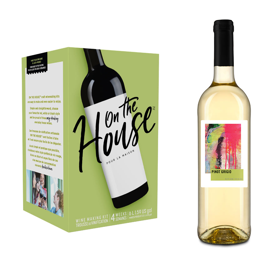 On The House Pinot Grigio Wine Kit – supplier photo