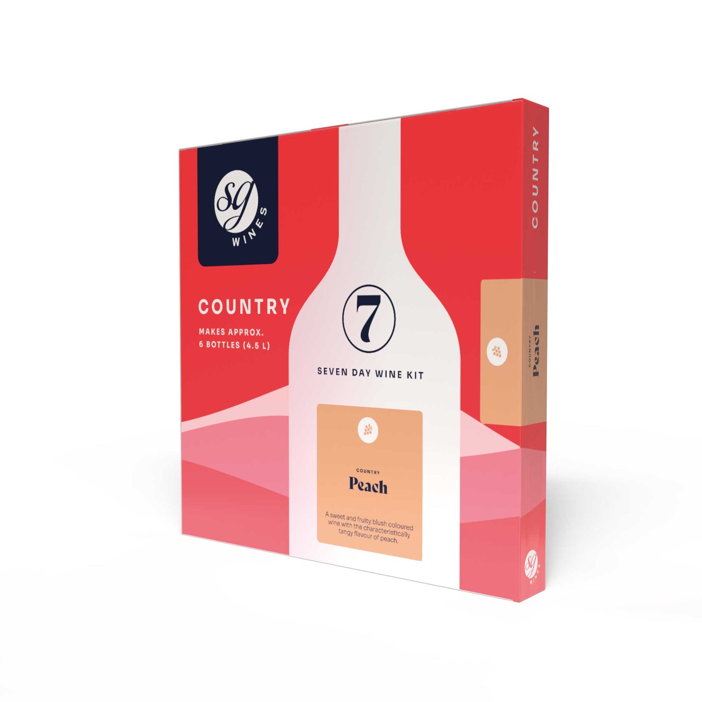SG Wines Country 6 Bottle Peach Wine Kit