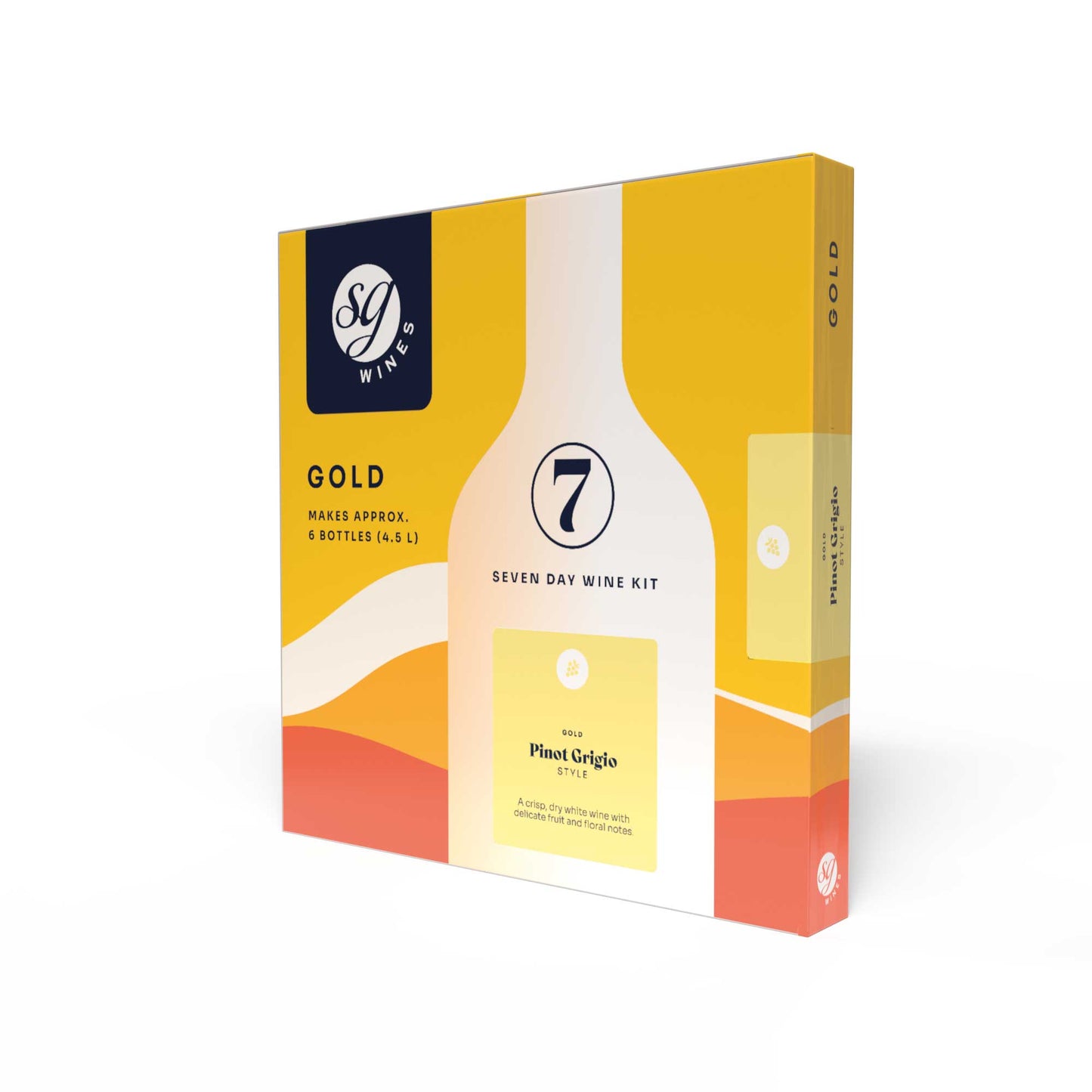 SG Wines Gold 6 Bottle Pinot Grigio Wine Kit - BBE 03/26