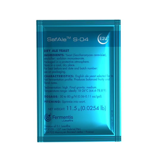Safale S-04 Yeast (11.5g) – supplier photo