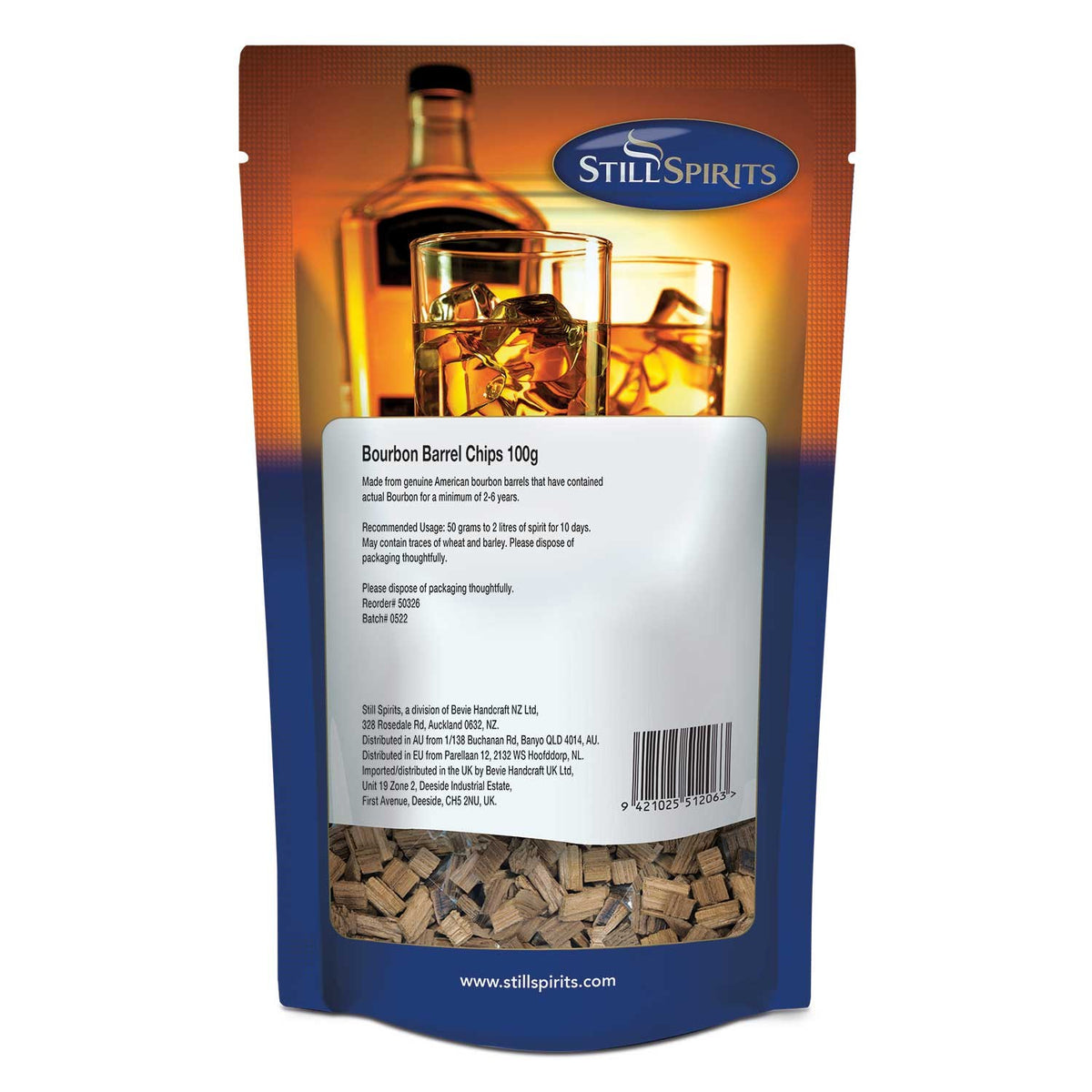 Still Spirits Bourbon Barrel Chips 100g – photo 1