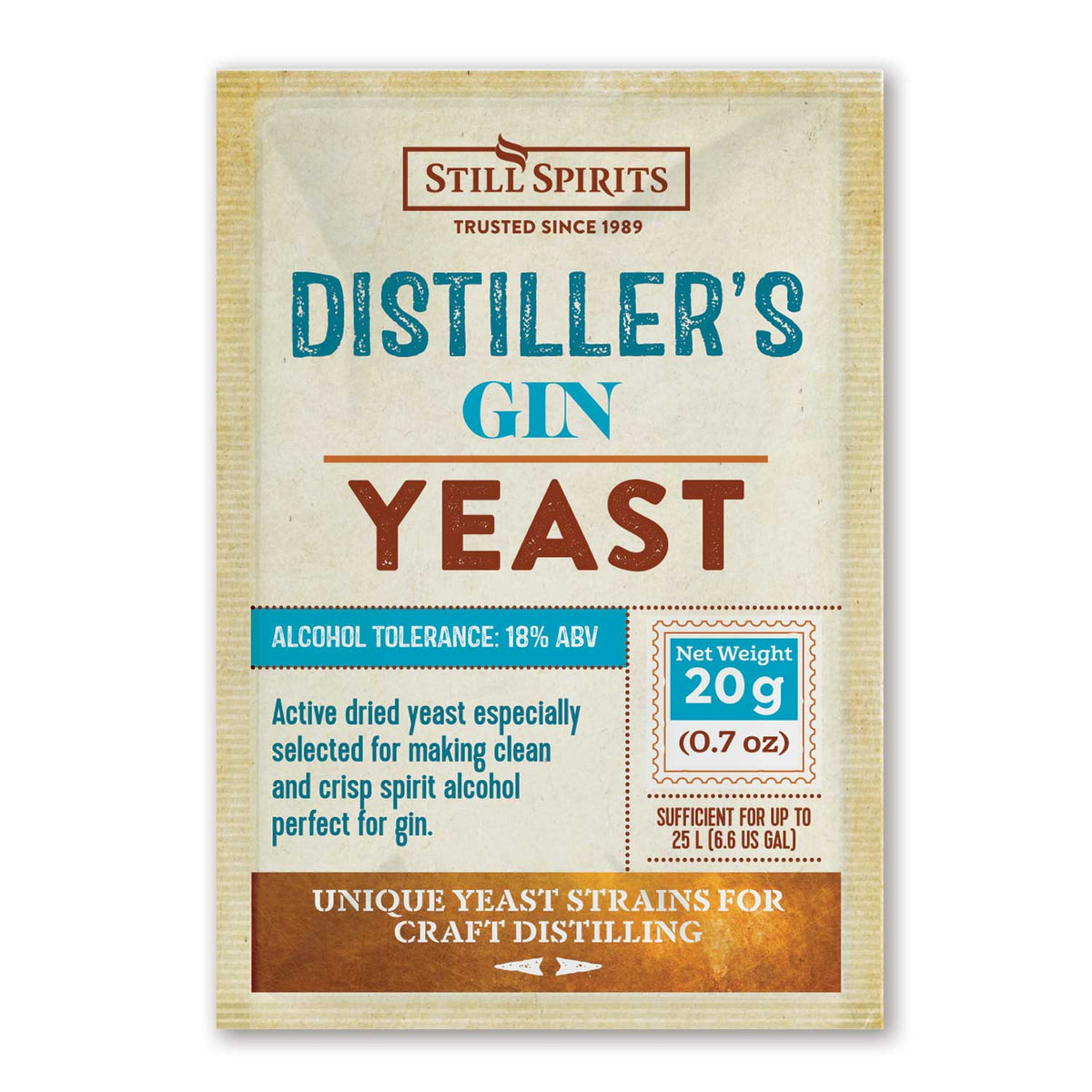 Still Spirits Distiller’s Yeast Gin 20g – supplier photo 2