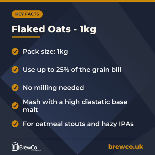 Flaked Oats - 1kg – key facts