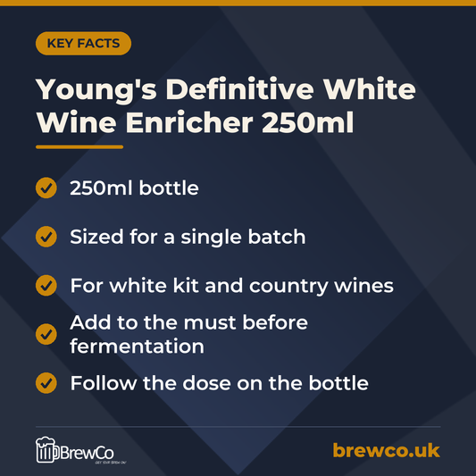 Young's Definitive White Wine Enricher 250ml – key facts