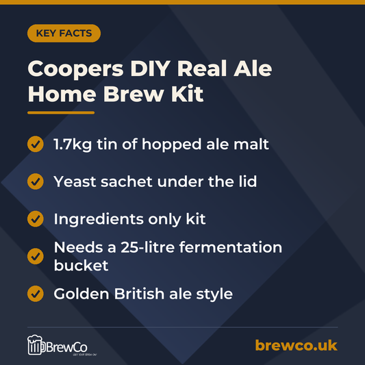 Coopers DIY Real Ale Home Brew Kit – key facts