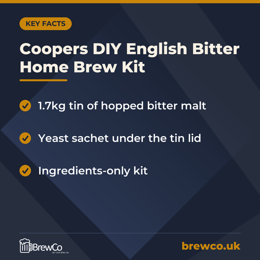 Coopers DIY English Bitter Home Brew Kit – key facts