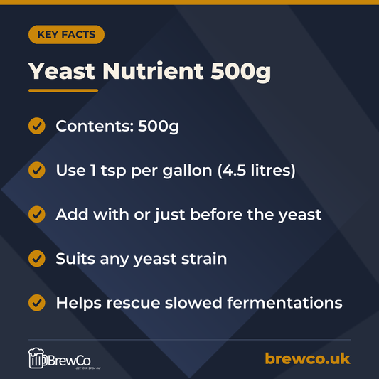 Yeast Nutrient 500g – key facts