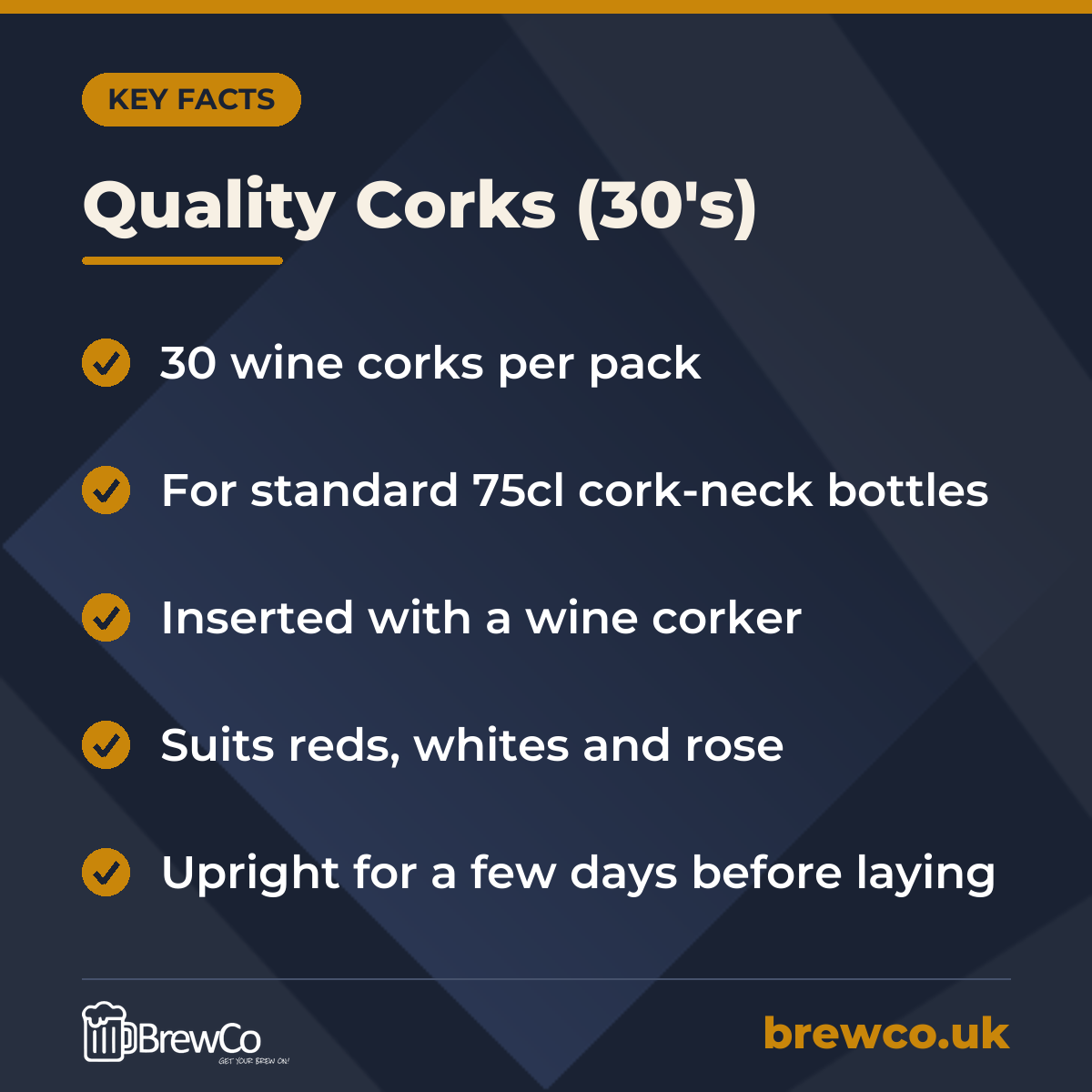 Quality Corks (30's) – key facts