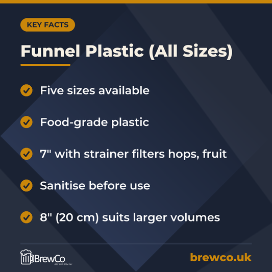 Funnel Plastic (All Sizes) – key facts