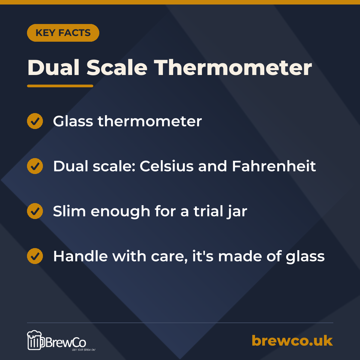 Dual Scale Thermometer – key facts