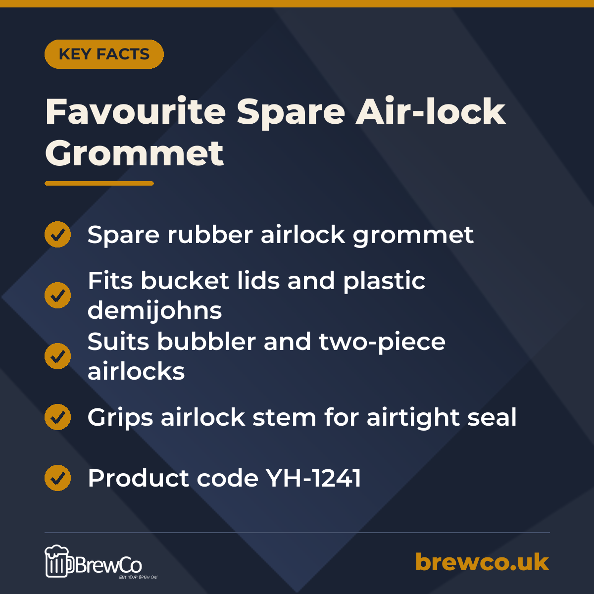 Favourite Spare Air-lock Grommet – key facts