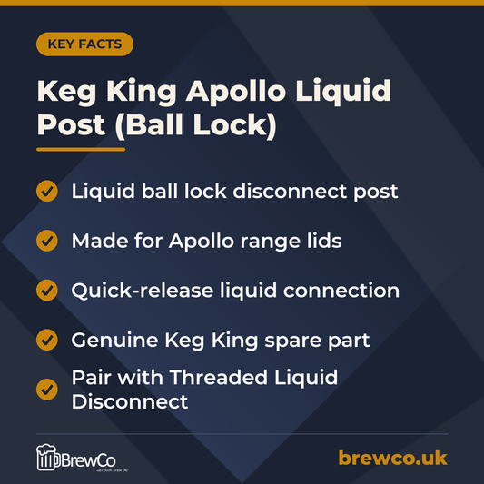 Keg King Apollo Liquid Post (Ball Lock) – key facts