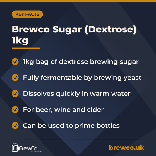 Brewco Sugar (Dextrose) 1kg – key facts