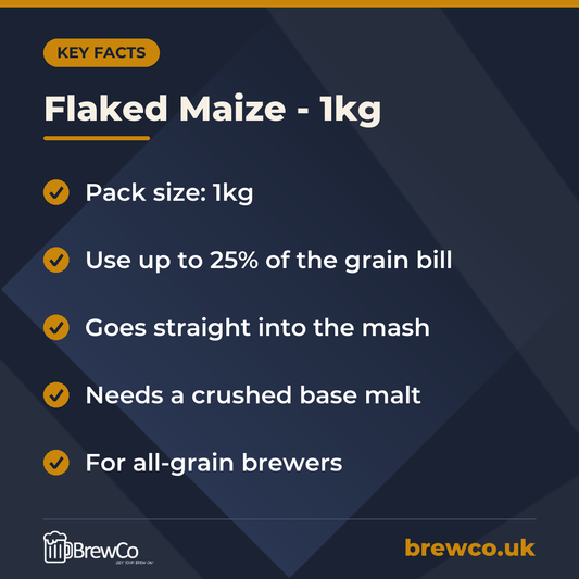 Flaked Maize - 1kg – key facts