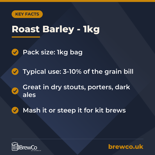 Roast Barley - 1kg – key facts