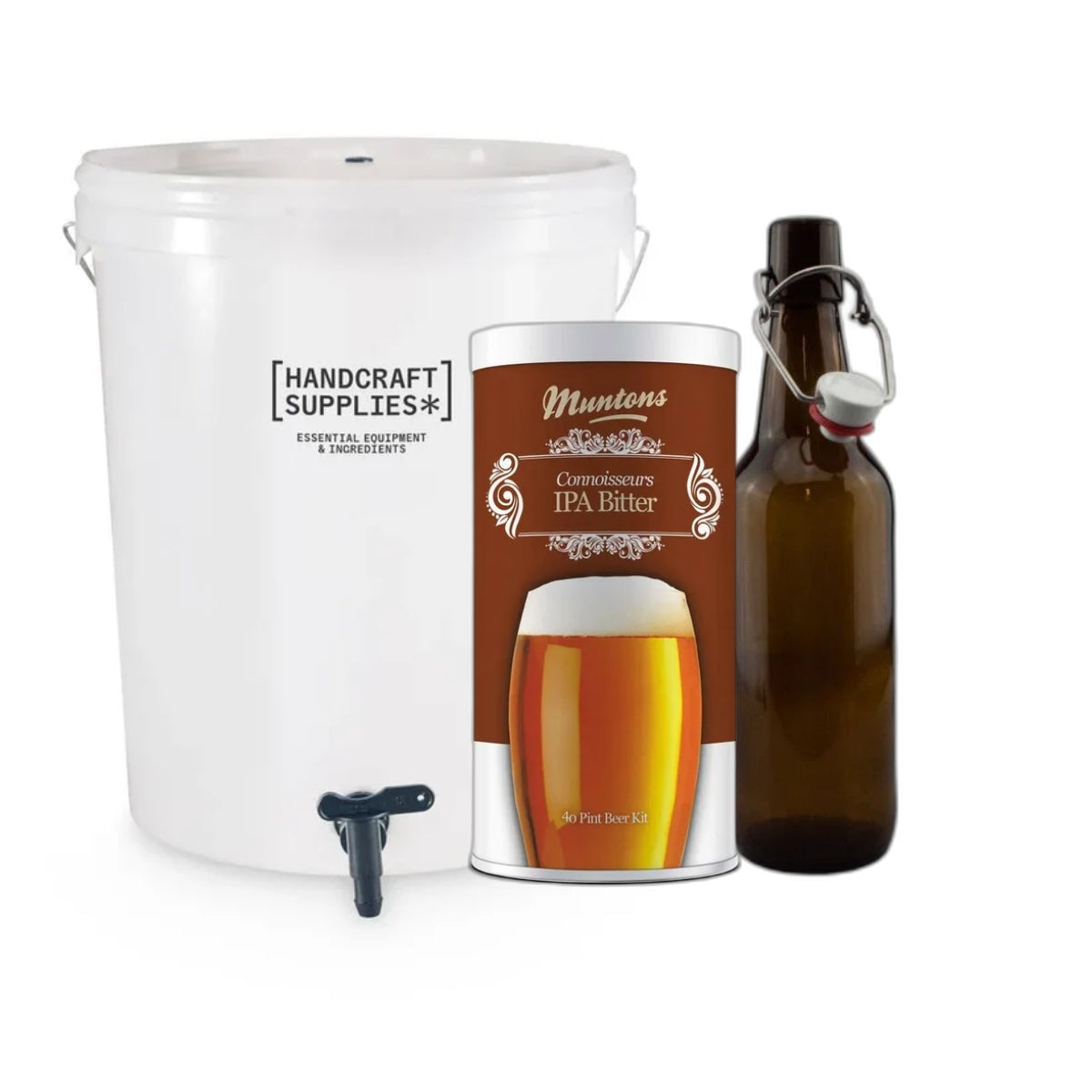 Complete Beer Making Bundle (Swing Top Bottles) — Muntons Connoisseurs