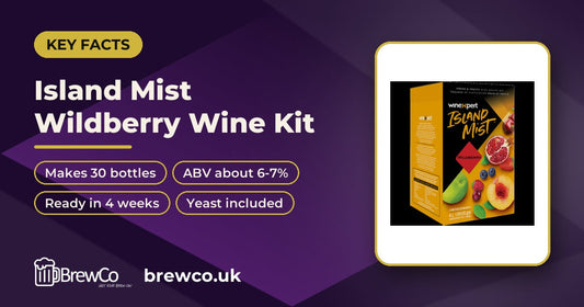 Island Mist Wildberry Wine Kit key facts
