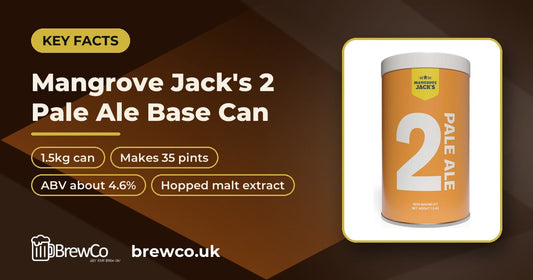 Mangrove Jack's 2 Pale Ale Base Can 1.5kg | Make Your Own Beer Kit key facts