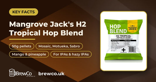 Mangrove Jack's H2 Tropical Hop Pellet Blend 50g | Make Your Own key facts