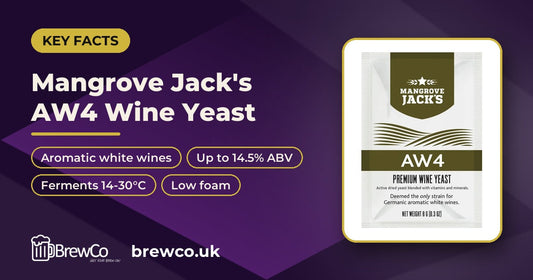 Mangrove Jack's Wine Yeast - AW4 key facts