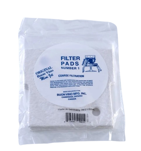 Buon Vino Mini Jet Coarse Filter Pads No1 - Pack Of 3