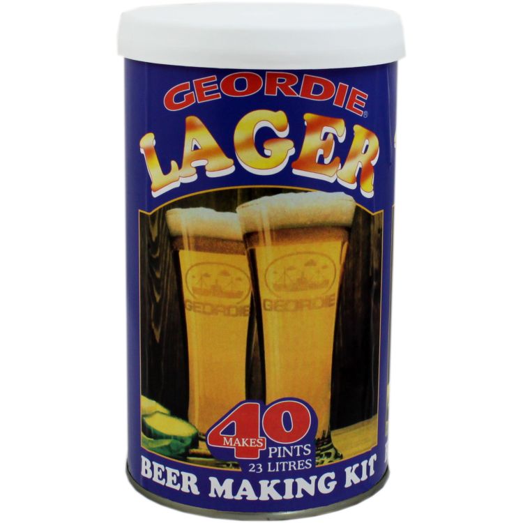 Geordie Lager 40pt home brew kit - crisp golden continental lager
