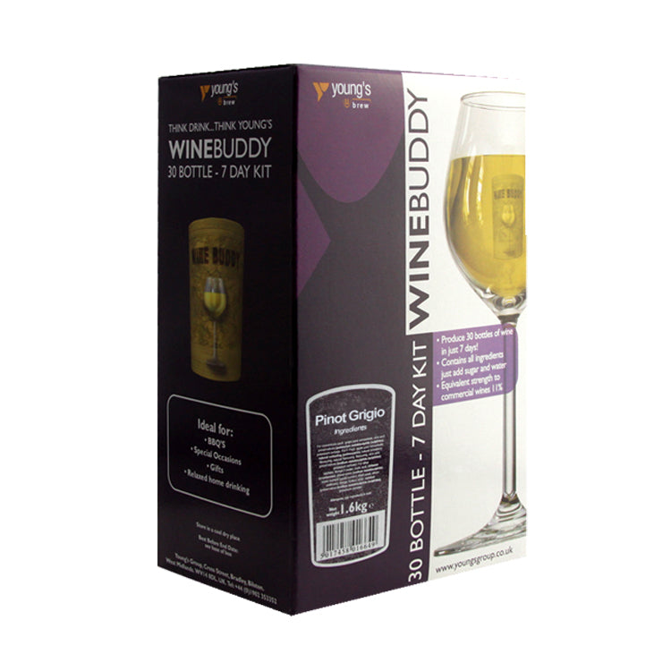 WineBuddy 30 Bottle Pinot Grigio Wine Kit