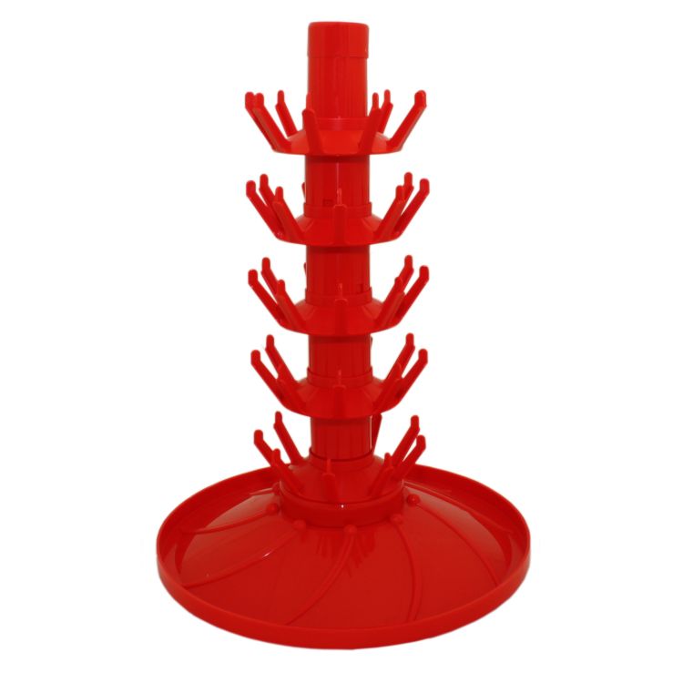 Bottle Drainer 45 bottle / Rotating (Red)