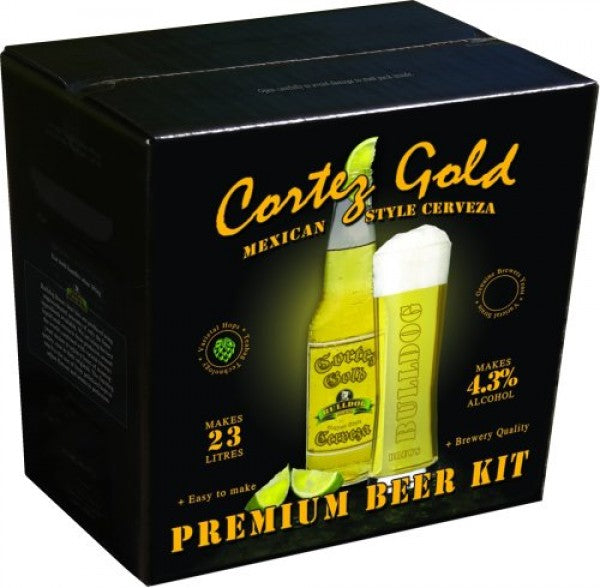 Bulldog Cortez Gold Mexican Cerveza