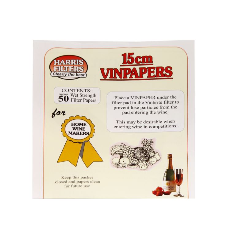 Harris Filters Vinbrite Filter Paper's (15 cm) ( 50's )
