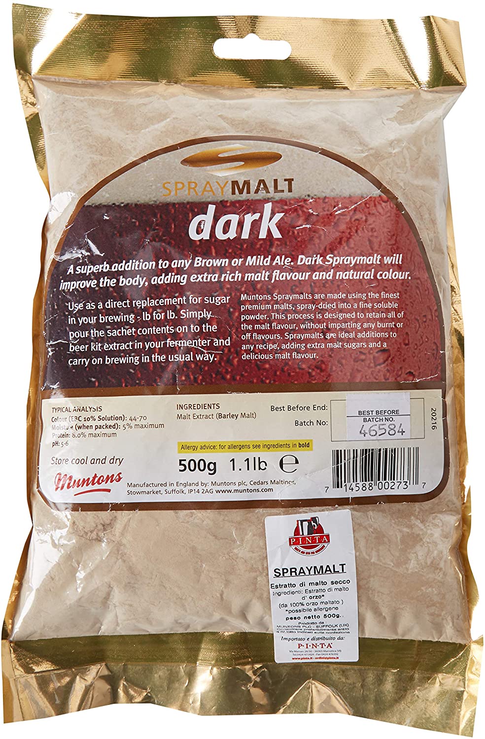 Spraymalt Dark 500grm