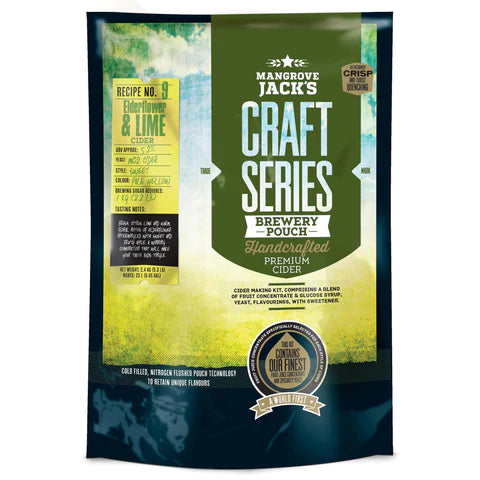 Mangrove Jack's Craft Series - Elderflower & Lime Cider Home Brew Kit