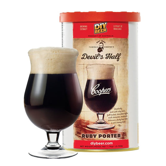Thomas Coopers Devil's Half Ruby Porter (1.7kg) Home Brew Kit