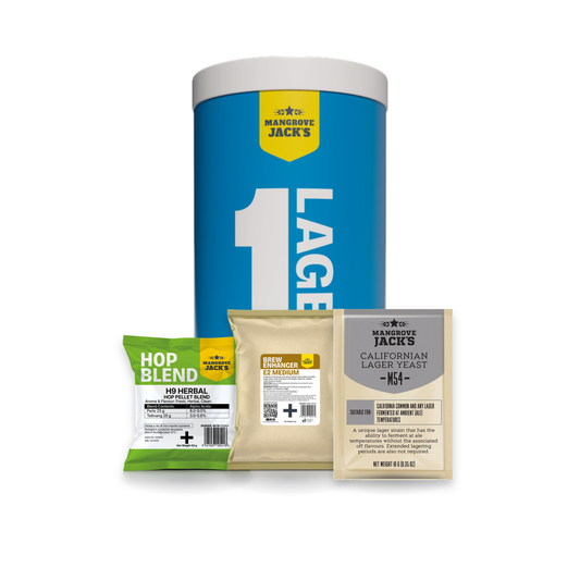 Vienna Lager - Mangrove Jack's Build Your Own home brew beer kit with base can, hop blend, brew enhancer and yeast