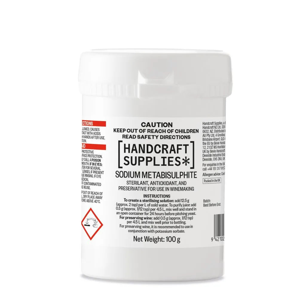 Handcraft Sodium Metabisulphite 100g