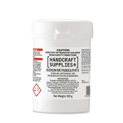 Handcraft Sodium Metabisulphite 100g