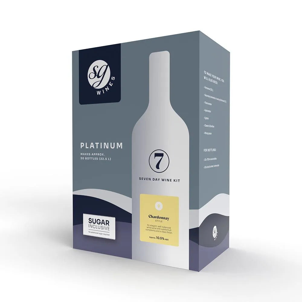 SG Wines Platinum Chardonnay Wine Kit