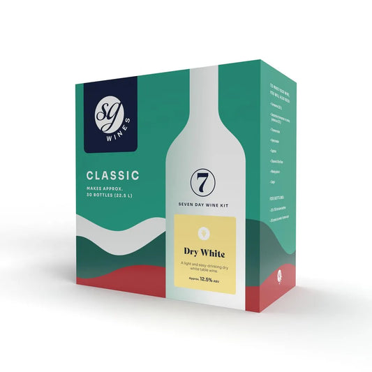 SG Wines Classic 30 Bottle Dry White Wine Kit