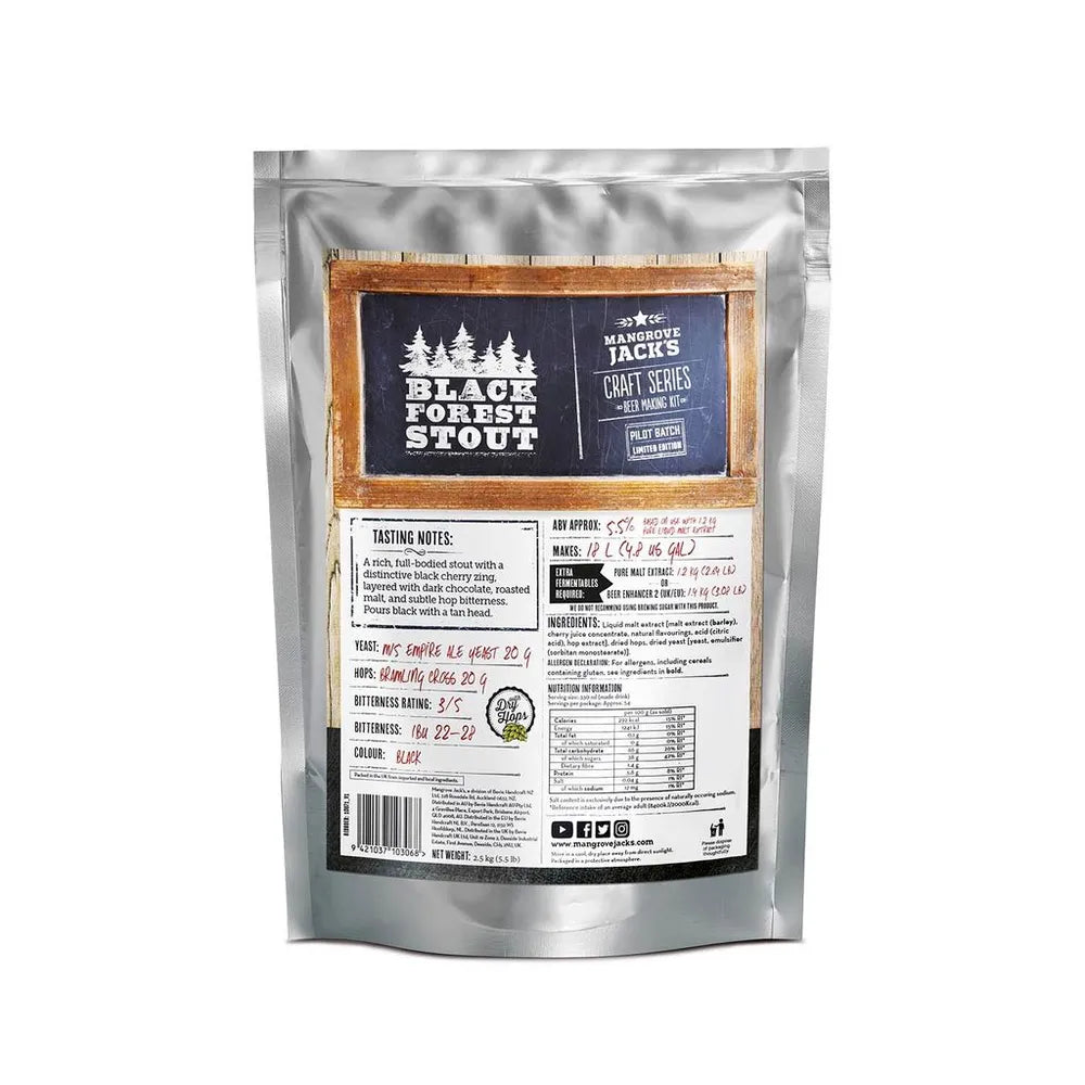 Mangrove Jacks Craft Series Black Forest Stout - 2.5KG Home Brew Kit