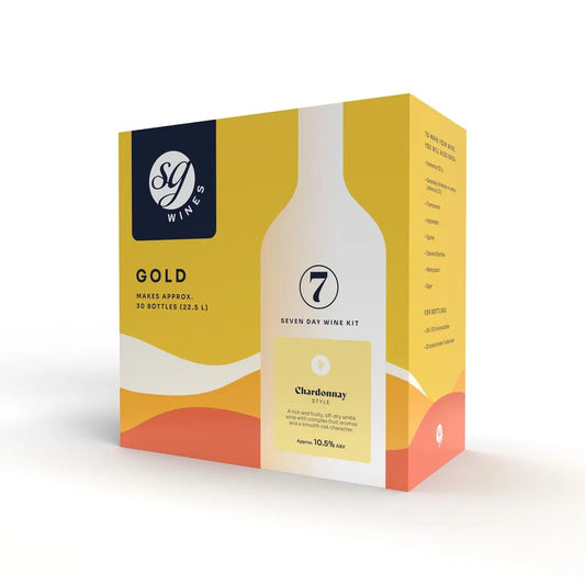 SG Wines Gold 30 Bottle Chardonnay Wine Kit