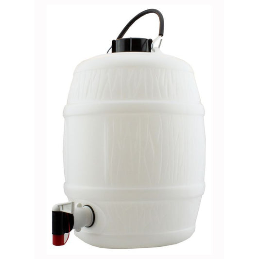 2 Gal White Barrel with Vent Cap – main product photo