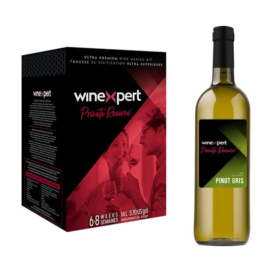 Winexpert Private Reserve California Lodi Pinot Gris wine kit